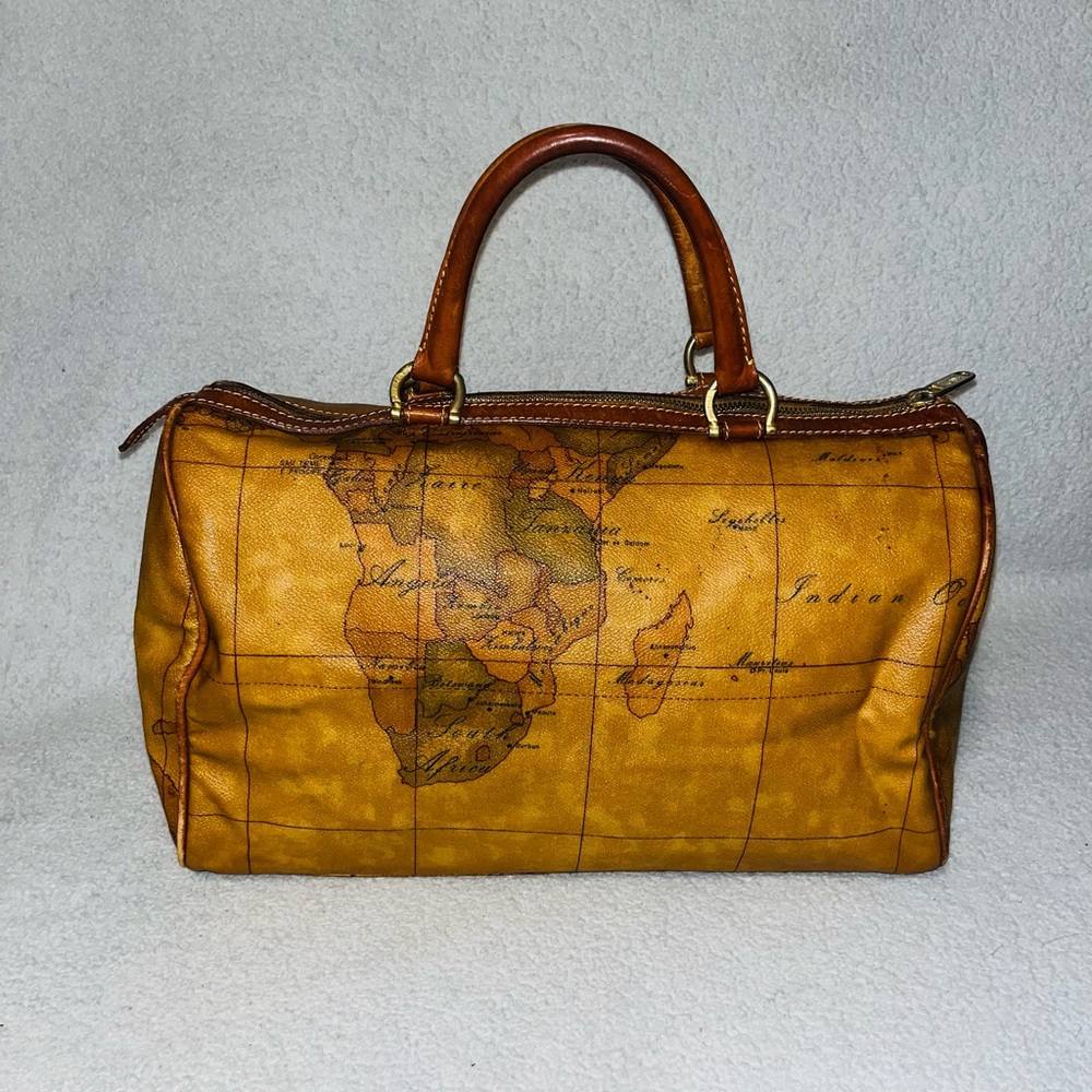 Alviero Martini World Map  Boston Bag - Picture 7 of 14